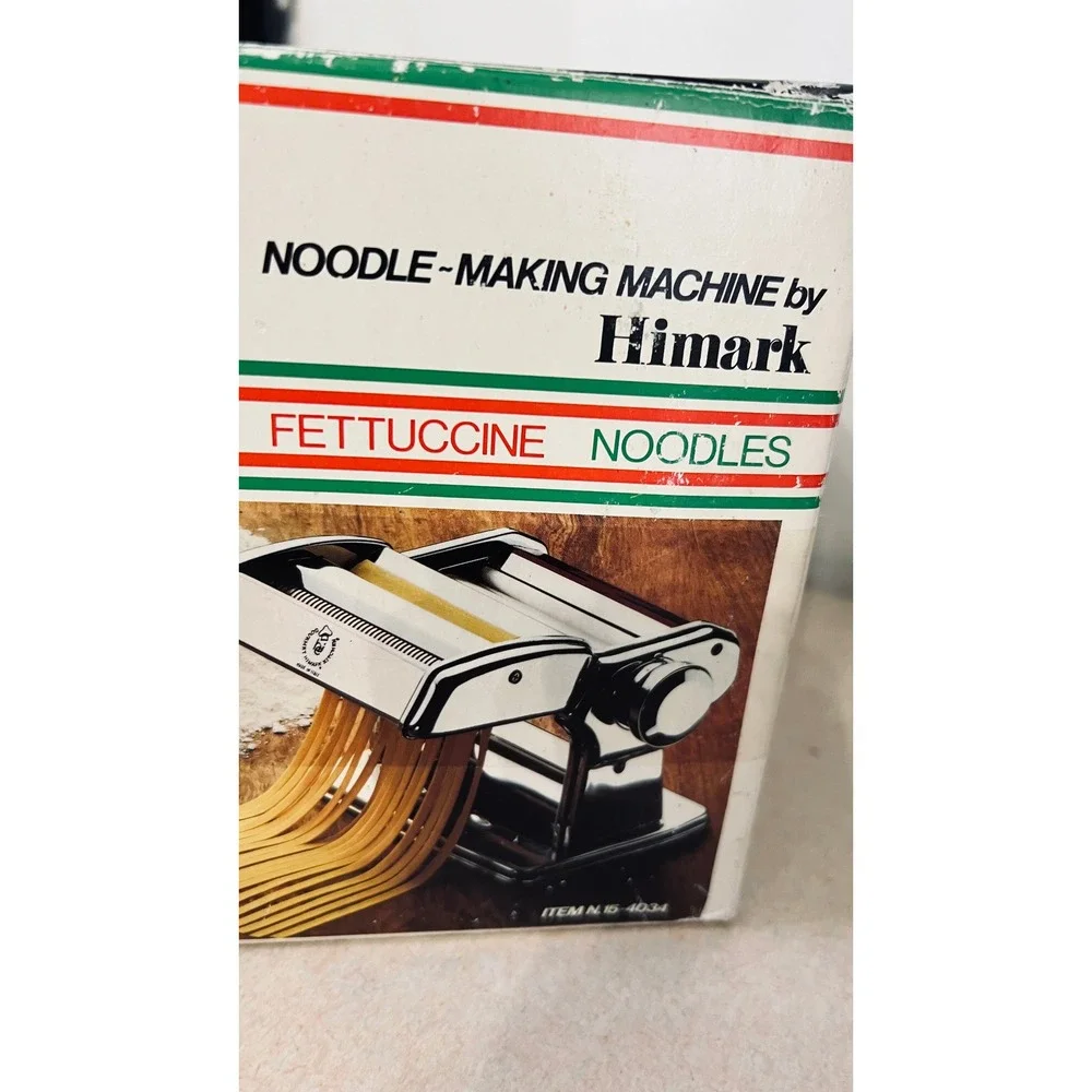 Himark Pasta Queen Noodle Maker Machine Silver Vintage Made in Italy N15-4034